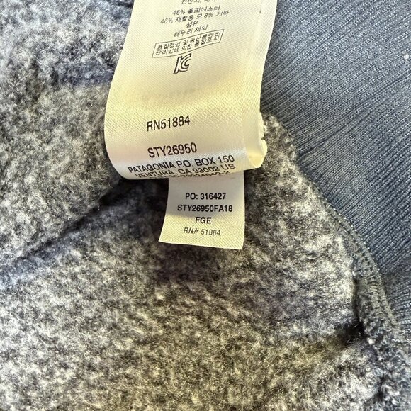 Patagonia Womens Woolyester™ Fleece Pullover Gray Size M Style 26950, EUC - Picture 10 of 11